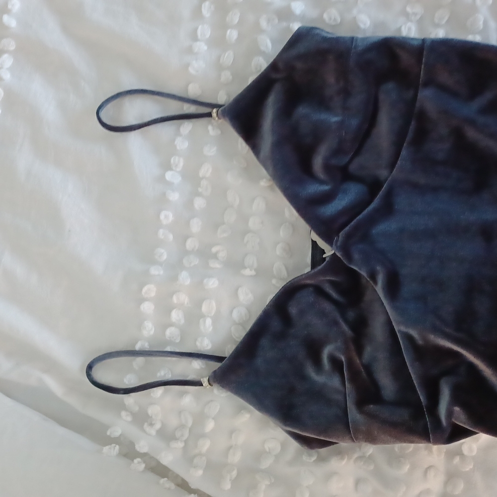 Crushed velvet dress